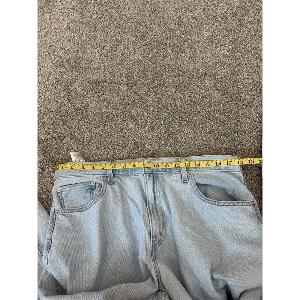 LEVIS PREMIUM High Rise BAGGY DAD WIDE LEG Pleated Jeans 31 (36x30) Flower Patch